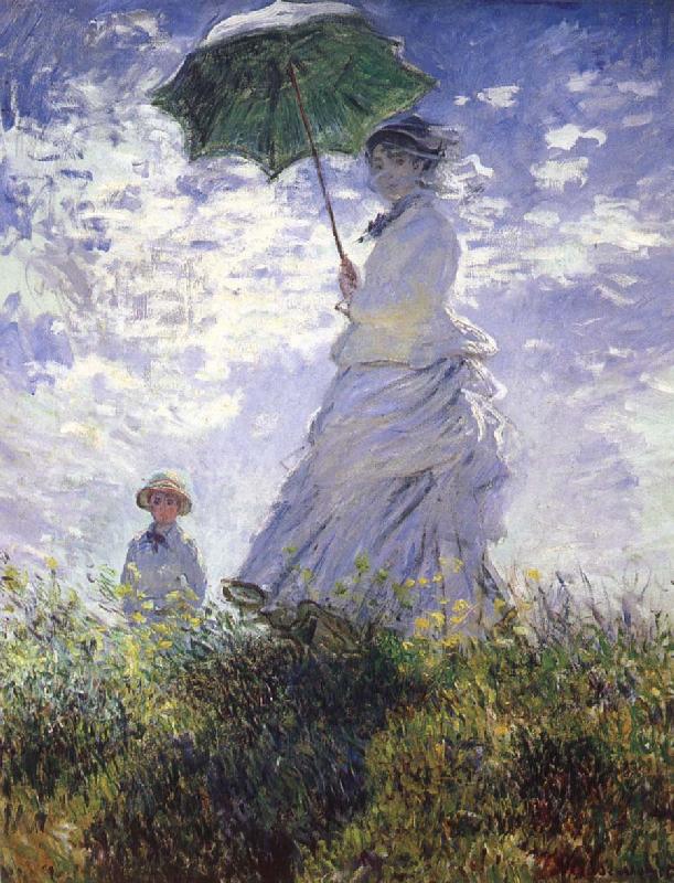 Claude Monet A woman with a parasol China oil painting art